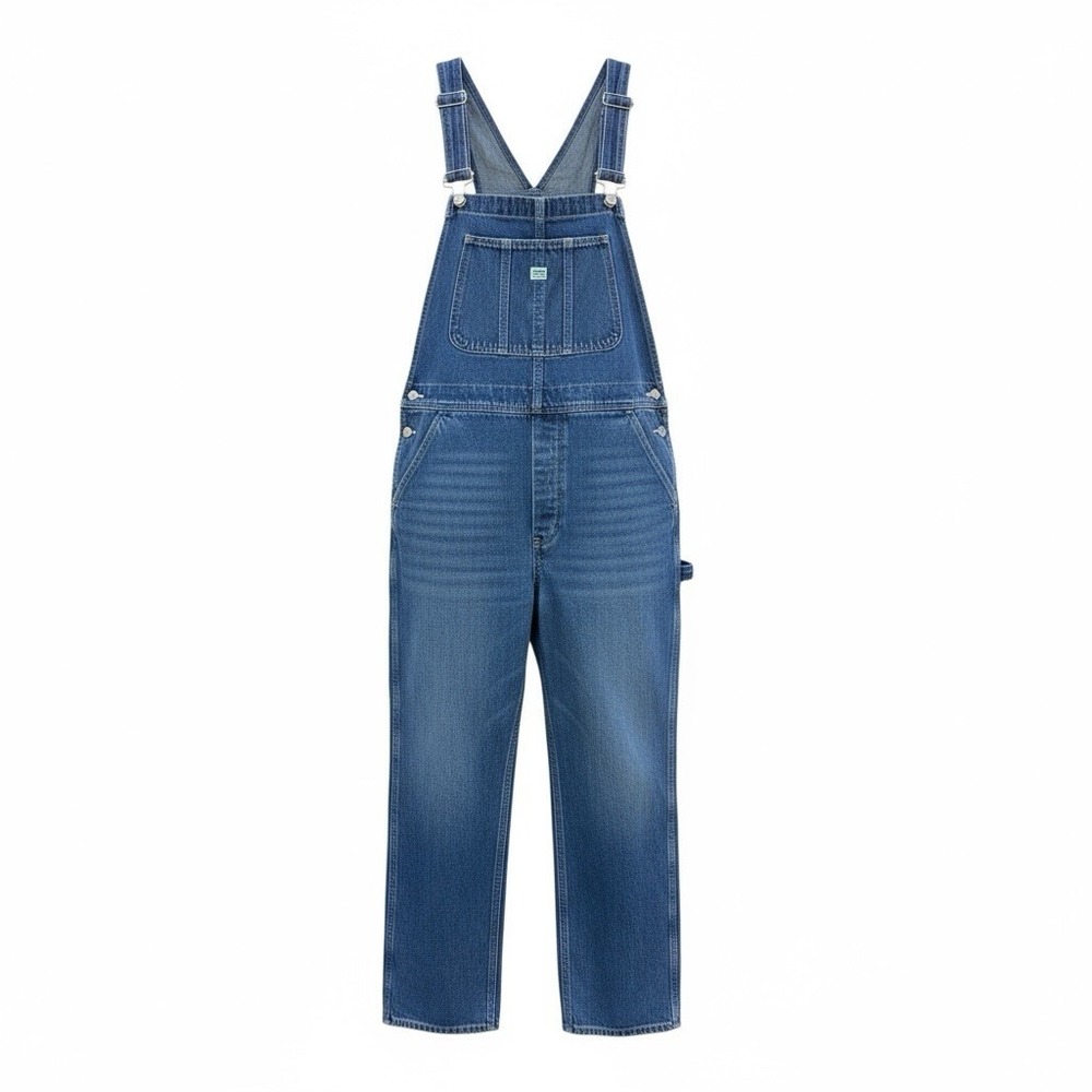 Vintage 90s Britches Women's Medium Denim Bob Overalls Y2K Baggy